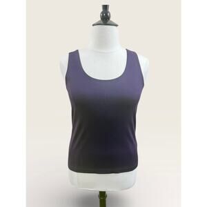 Chico’s Eggplant Microfiber Tank, Size 2 (14/L)